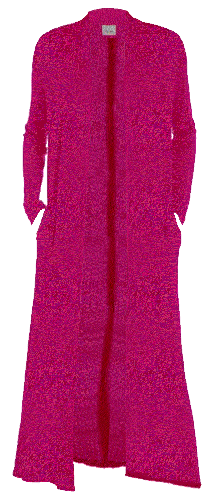 Floor Length Open Front Drape Cardigan  Bluetime