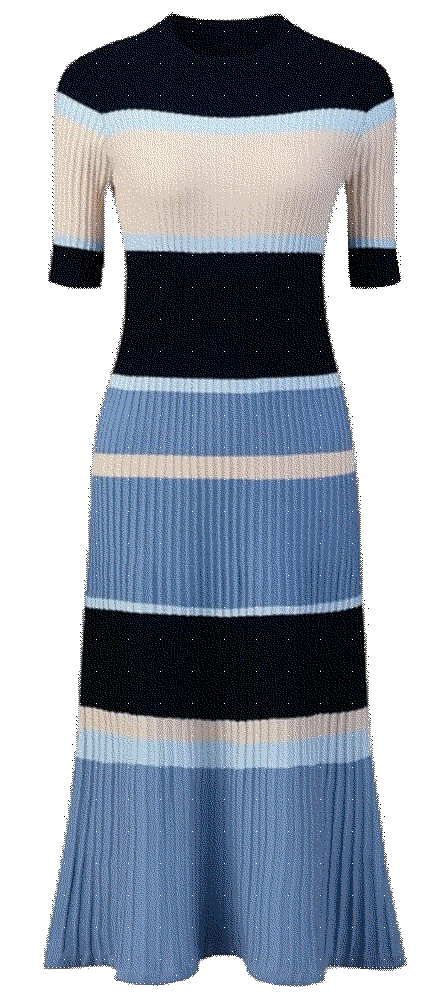 Hobemty striped knitted dresses  Hobemty