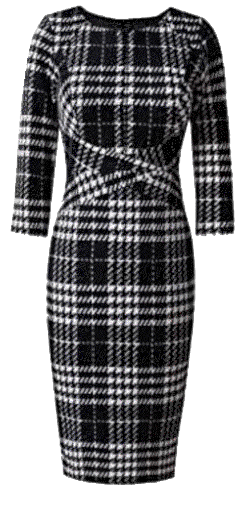 Front Zipper Long Sleeve Work Business pencil dress VFShow