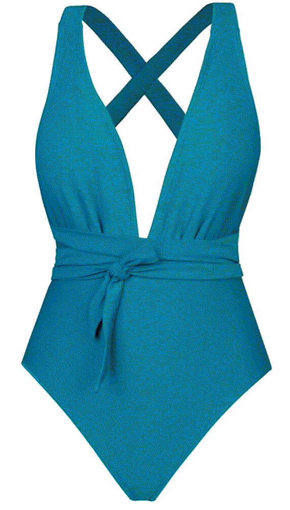 One Piece Swimsuit Sexy Deep V Neck Bathing Suit Cupshe