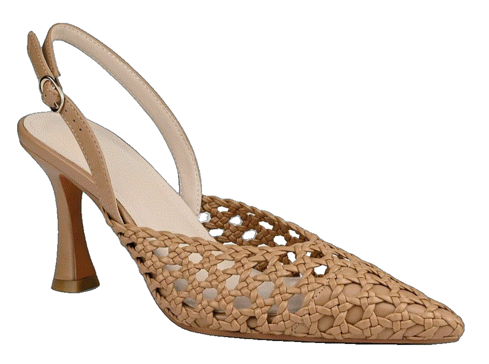 Woven Slingback Heels Pointed Toe Pumps The ZIXSAA