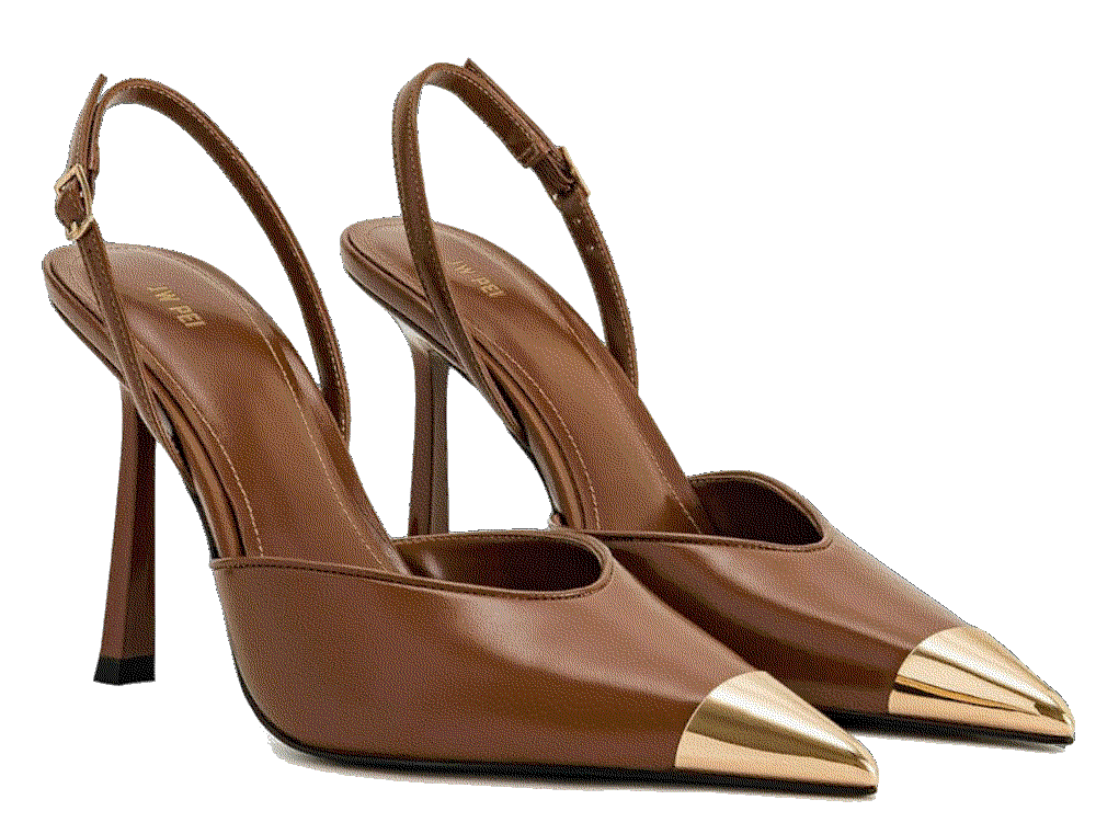 Savannah Gold Tipped Slingback Pumps Jw Pei