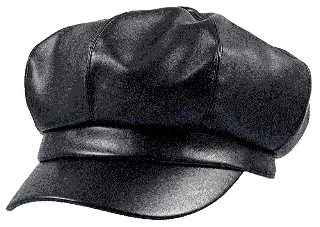 Newsboy Caps for Women, PU Leather Sportmusies