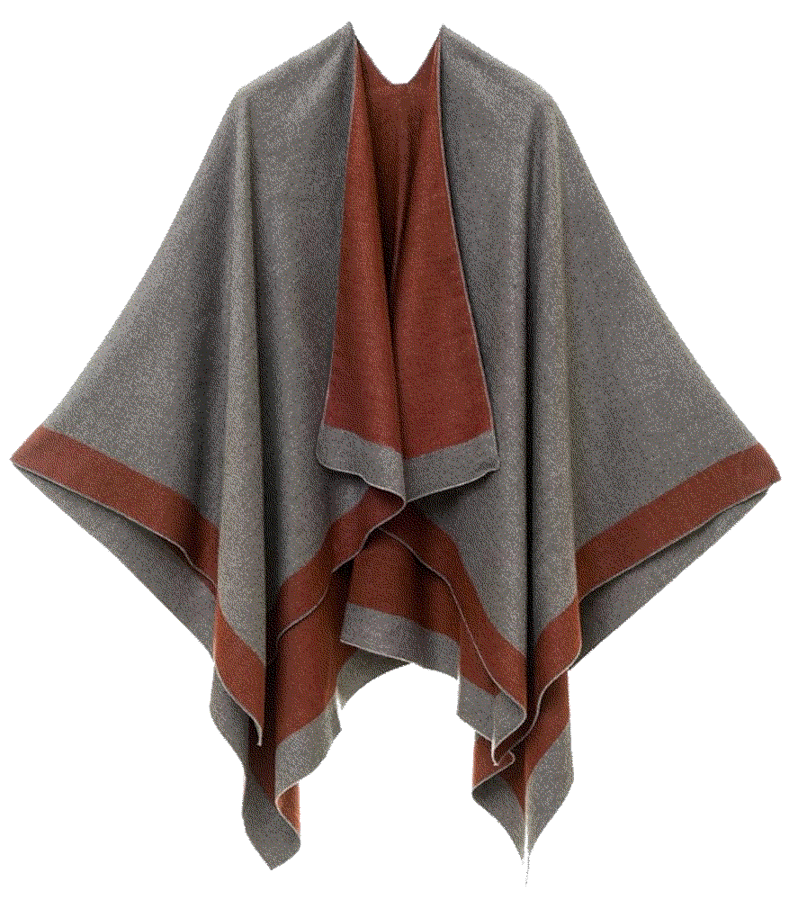 Cardigan poncho cape elegant sweater MELIFLUOS
