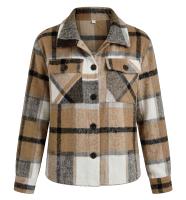 Zeagoo Cropped Shacket Jacket Fashion Plaid Fall 