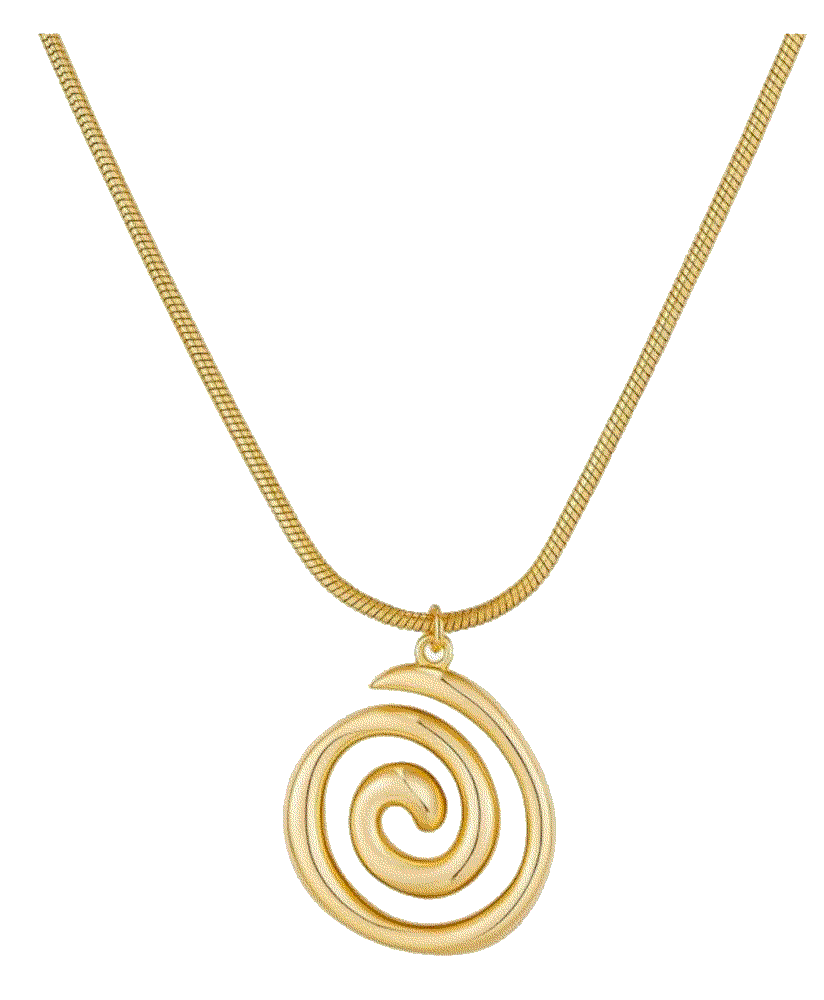 Boho Beach Spiral Swirl Conch Pendant necklace Mijeniti