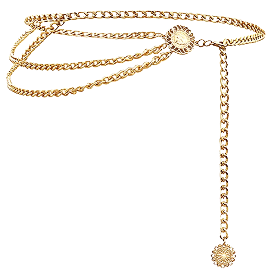  Multilayer Metal Waist Chain  Glamorstar