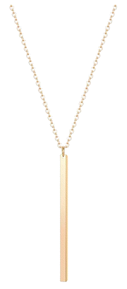ertical Bar Pendant Necklace  Culovity