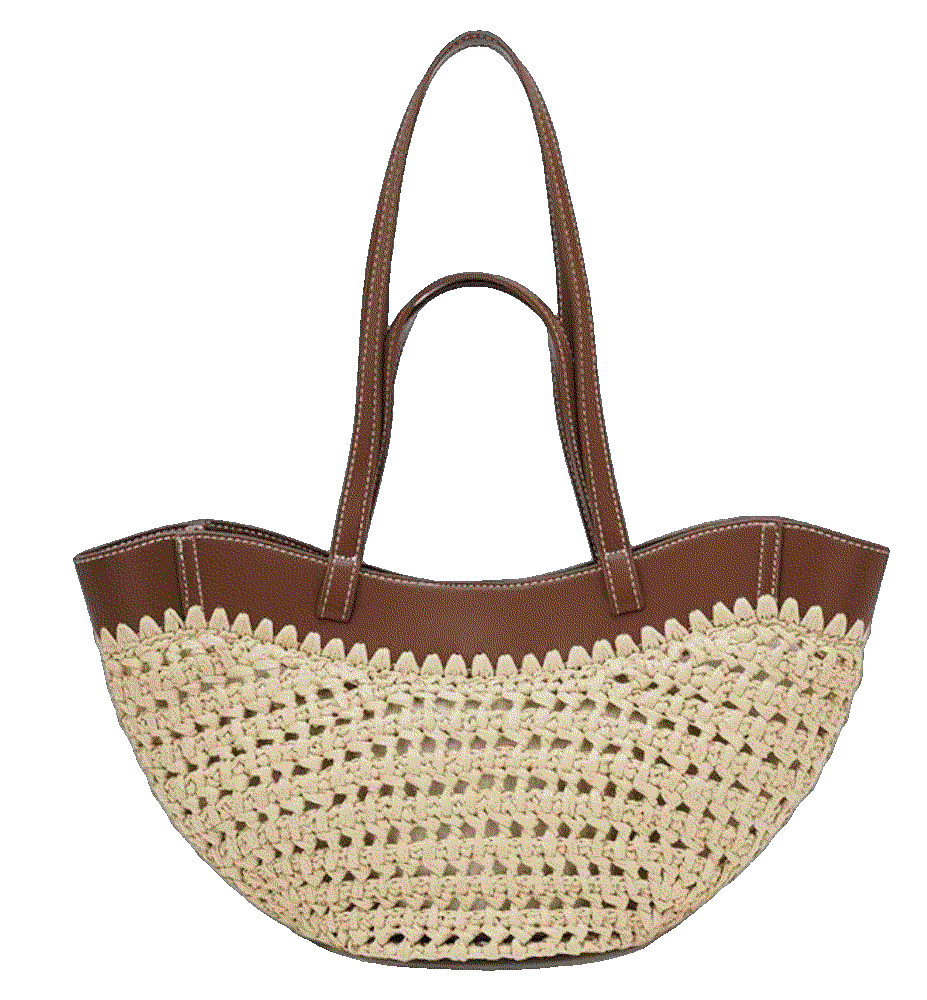 Summer leather double handmade shoulder Philomena