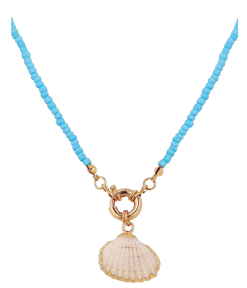 Boho Hippie Summer Cowrie Shell Seashell Necklace  Minachi