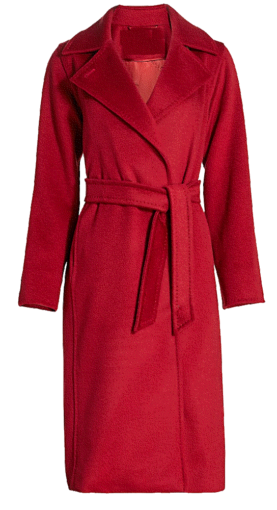Manuela Icon Camel Hair Belted Wrap Coat Max Mara