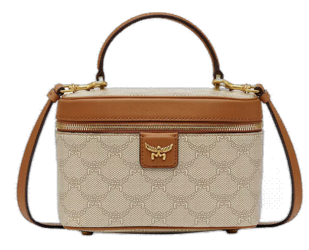 Mcm small himmel vanity coated canvas crossbody bag Mcm