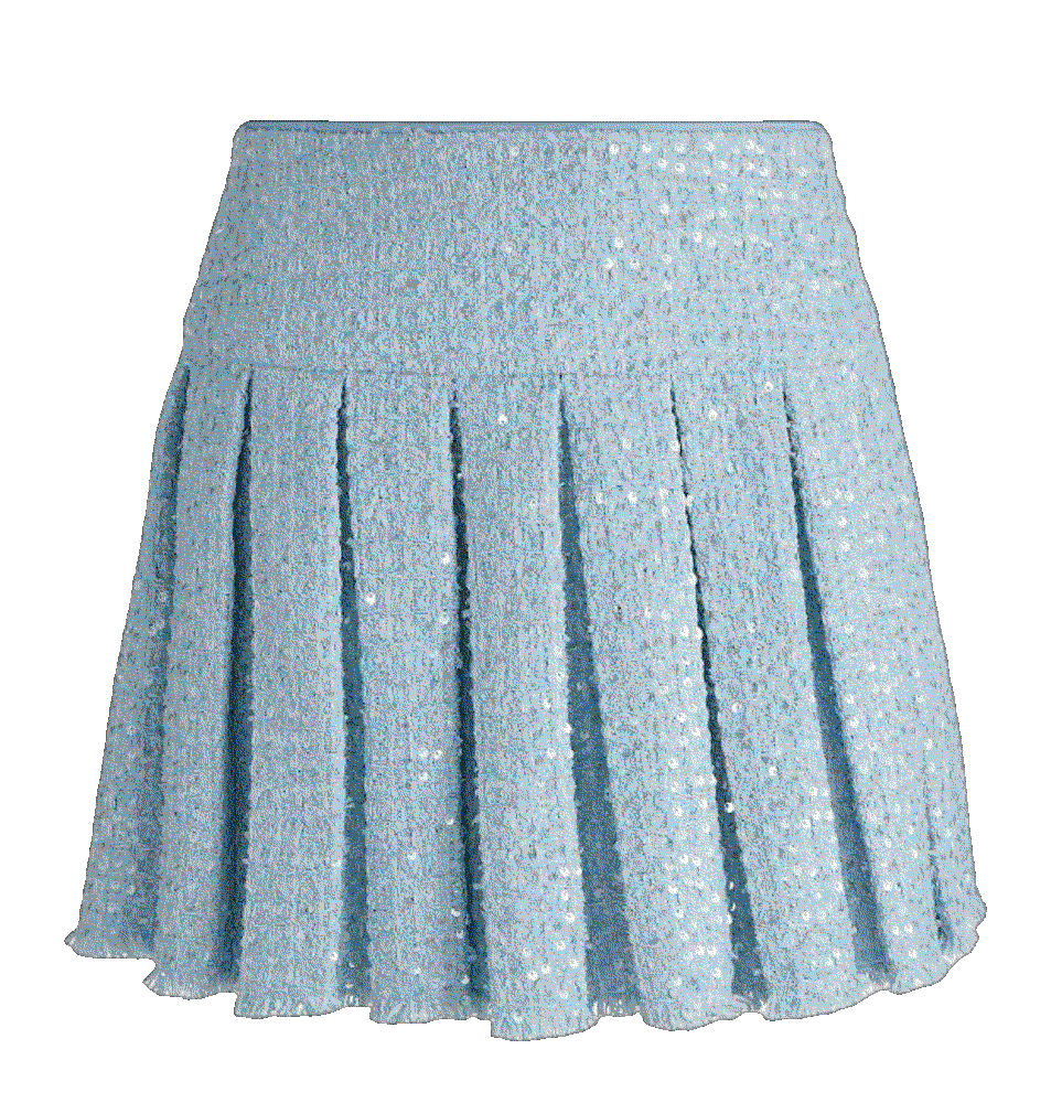 Alice olivia emilie sequined tweed pleated miniskirt Alice Olivia