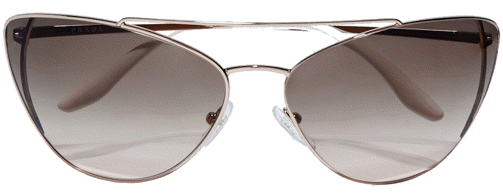 Cat-eye gold-tone sunglasses Prada
