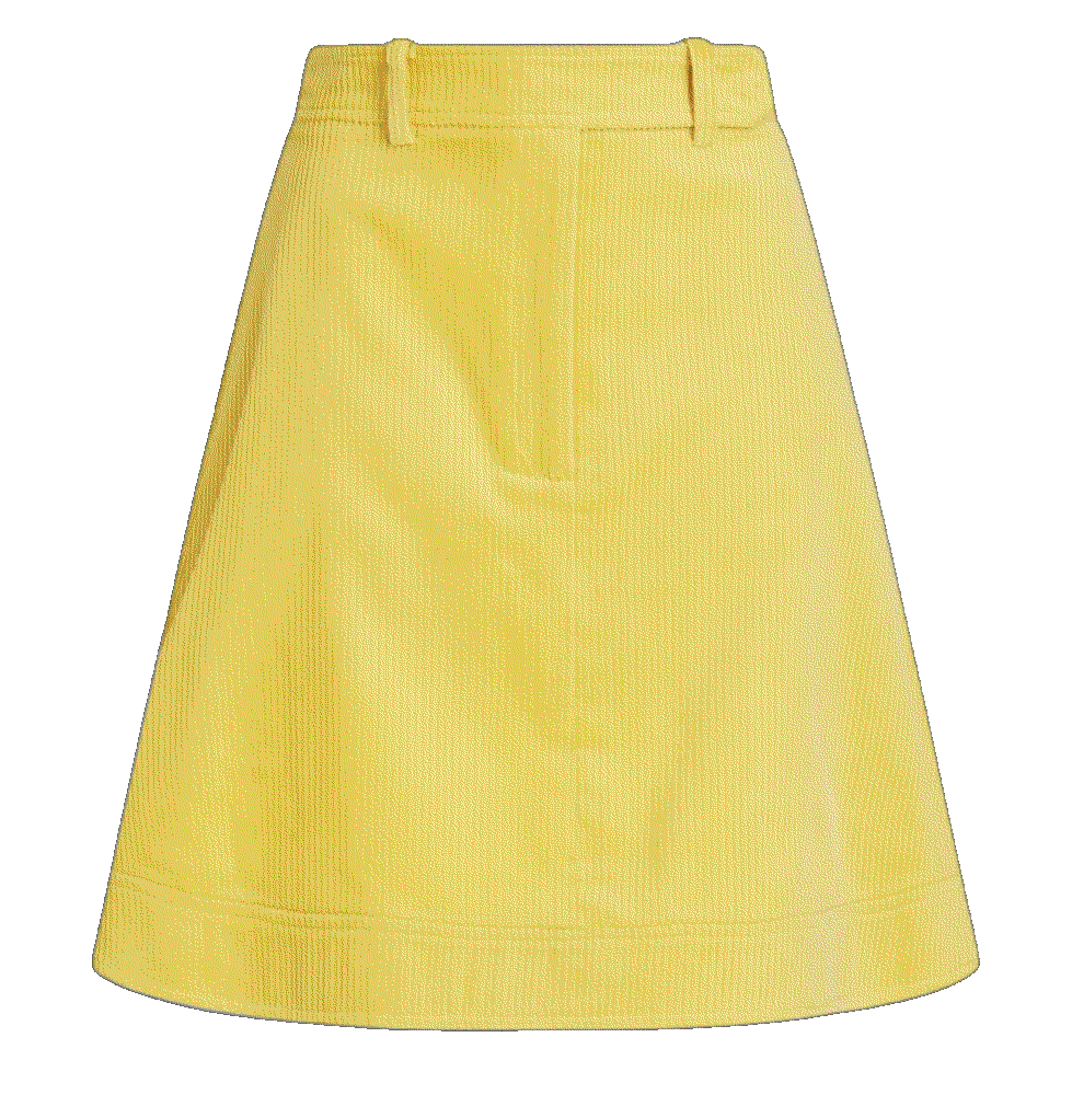 Mini skirtsCotton-corduroy mini skirt Oscar De La Renta