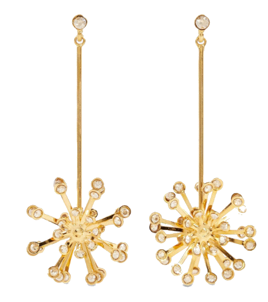 Silver-tone crystal earrings Oscar De La Renta