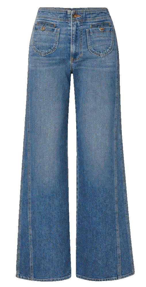 Taylor Godet Wide-Leg Jean in Sneak Peek Veronica Beard 