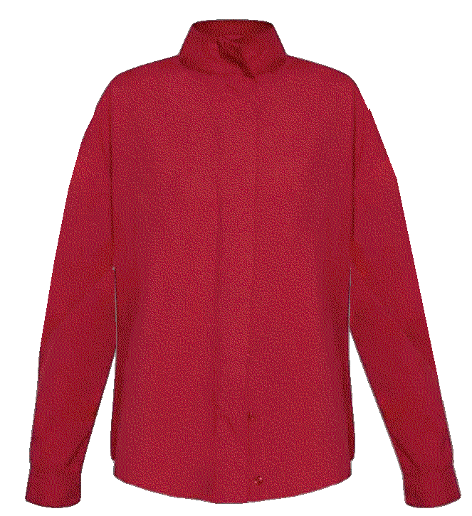 Woven funnel neck concealed button shirt Pretty Little Thing