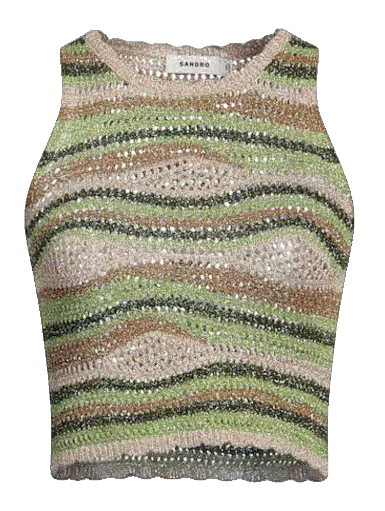 Stripes knit sleeveless top Sandro