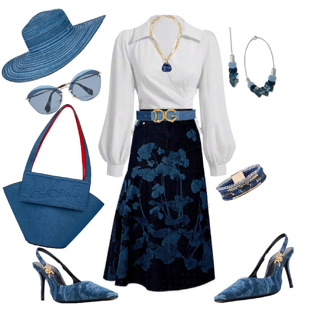 tulked in shirt for on a-line skirt