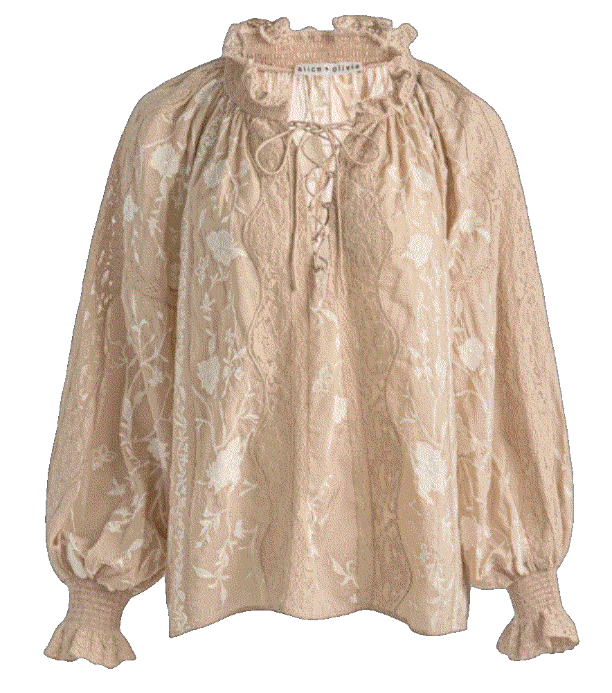 NORAH EMBROIDERED BLOUSE Alice And Olivia