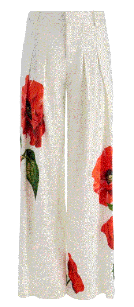 BLAIRE PLEATED LINEN PANT Alice And Olivia