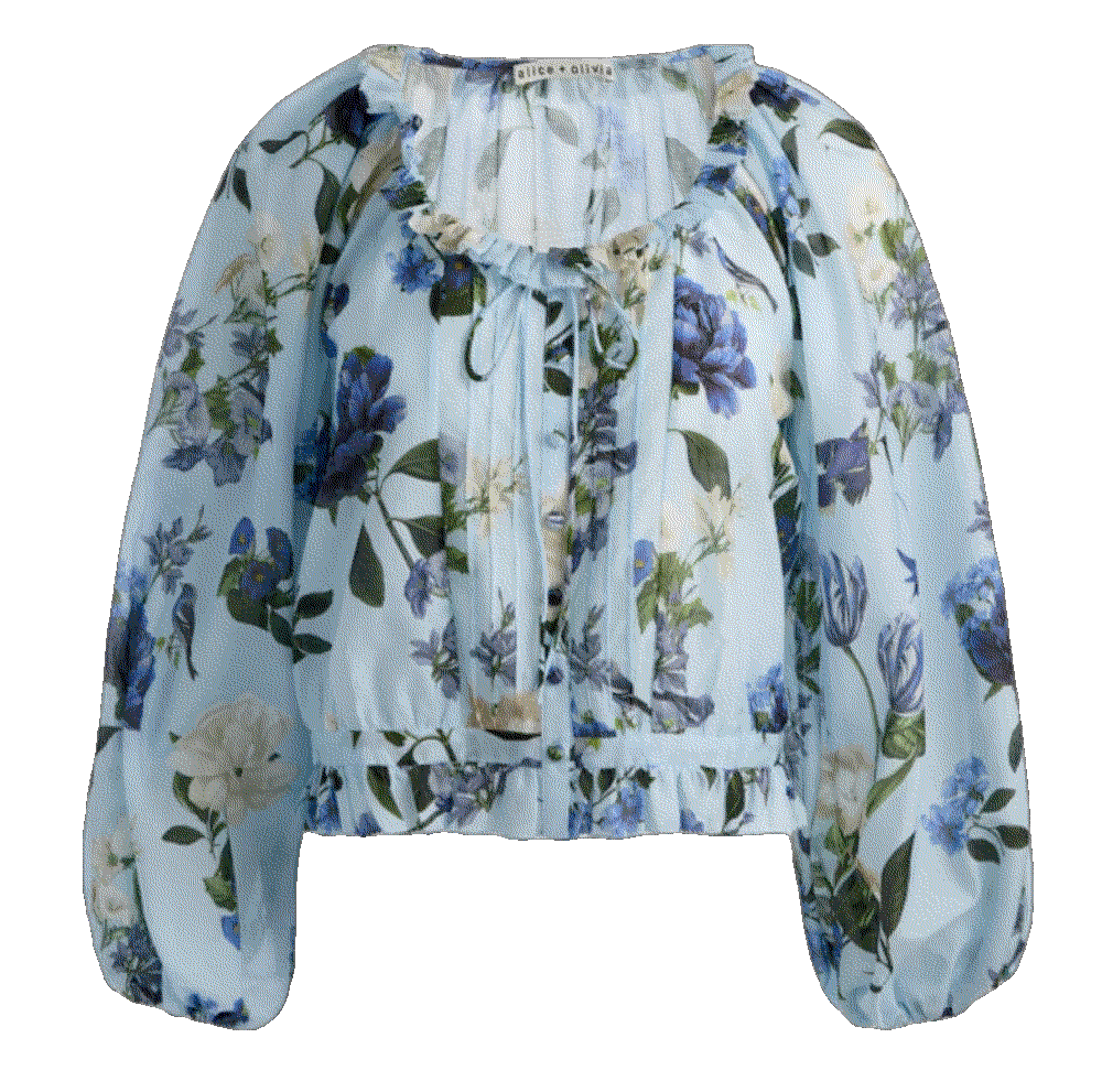 MCLAINE LONG SLEEVE BLOUSE Alice And Olivia