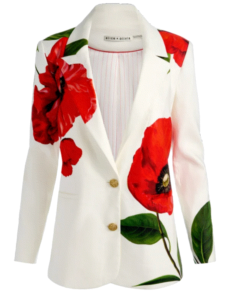 ELNA SLIM LONG BLAZER Alice And Olivia