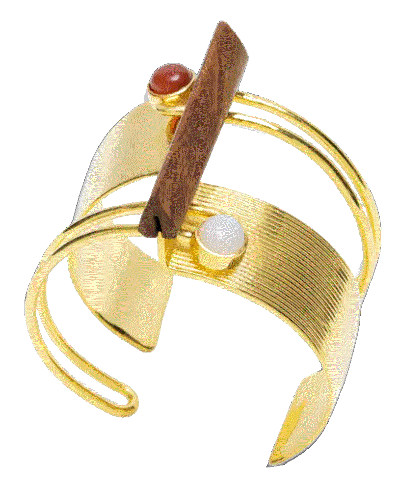 Nectar nectar new york 18k gold plated tuatara cuff bracelet Nectar Nectar New York 