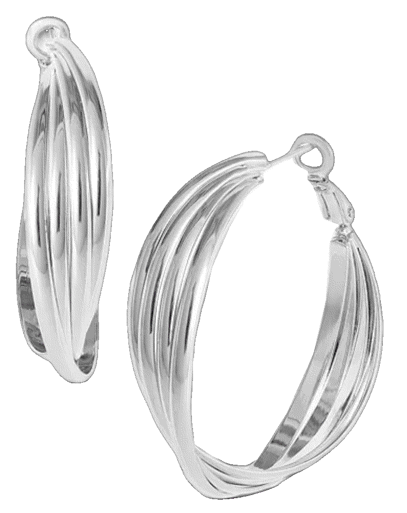 Jessica simpson hoop earrings silver tone earrings Jessica Simpson