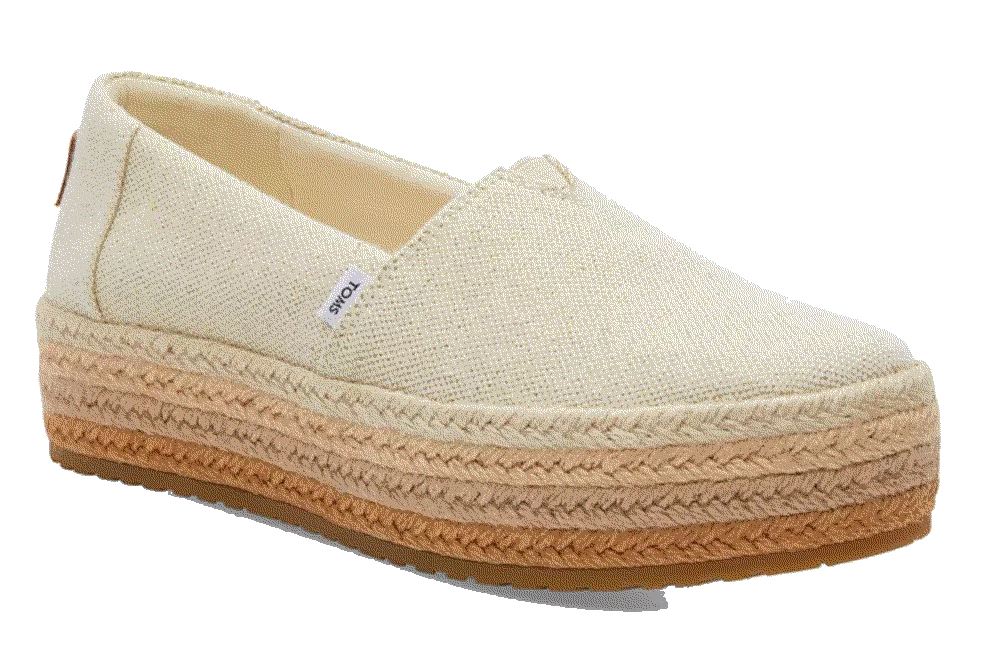 Valencia Canvas Platform Espadrilles Toms