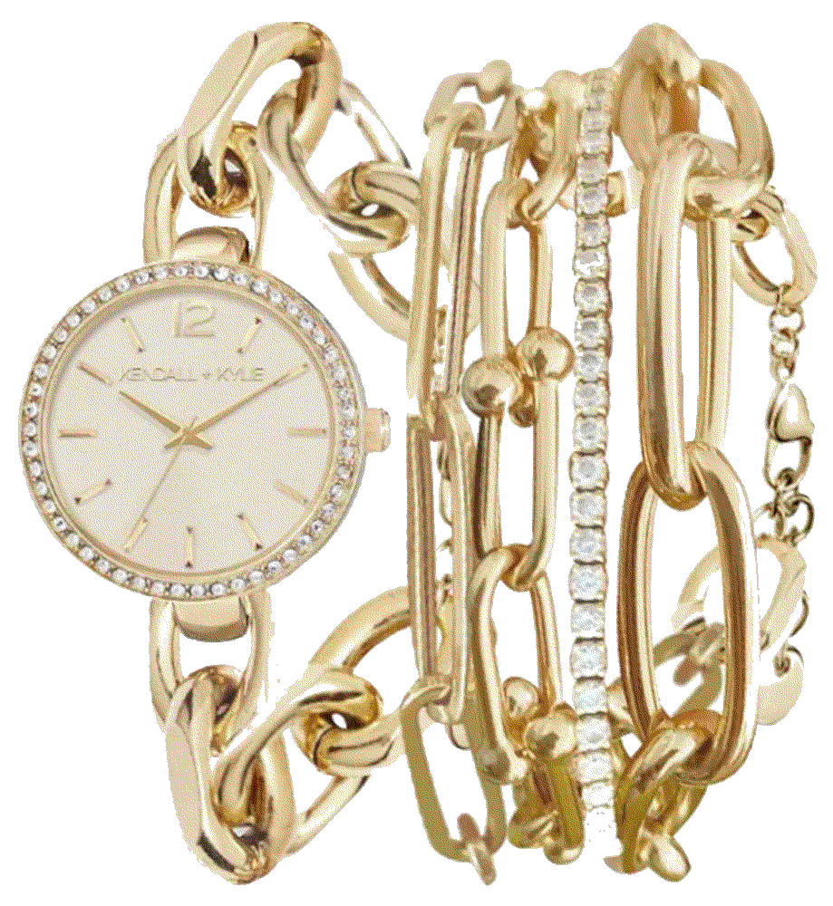 Dainty Gold Tone Chain Link Stainless Steel Strap Layered Bracelet  Kendall + Kylie