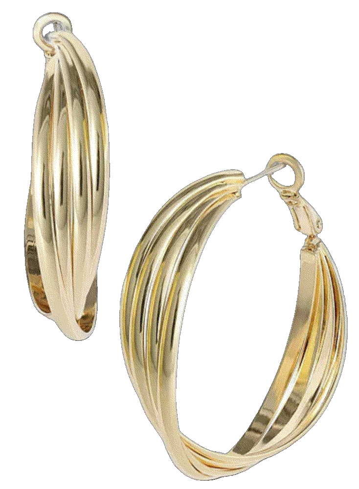 Jessica simpson hoop earrings gold tone earrings Jessica Simpson