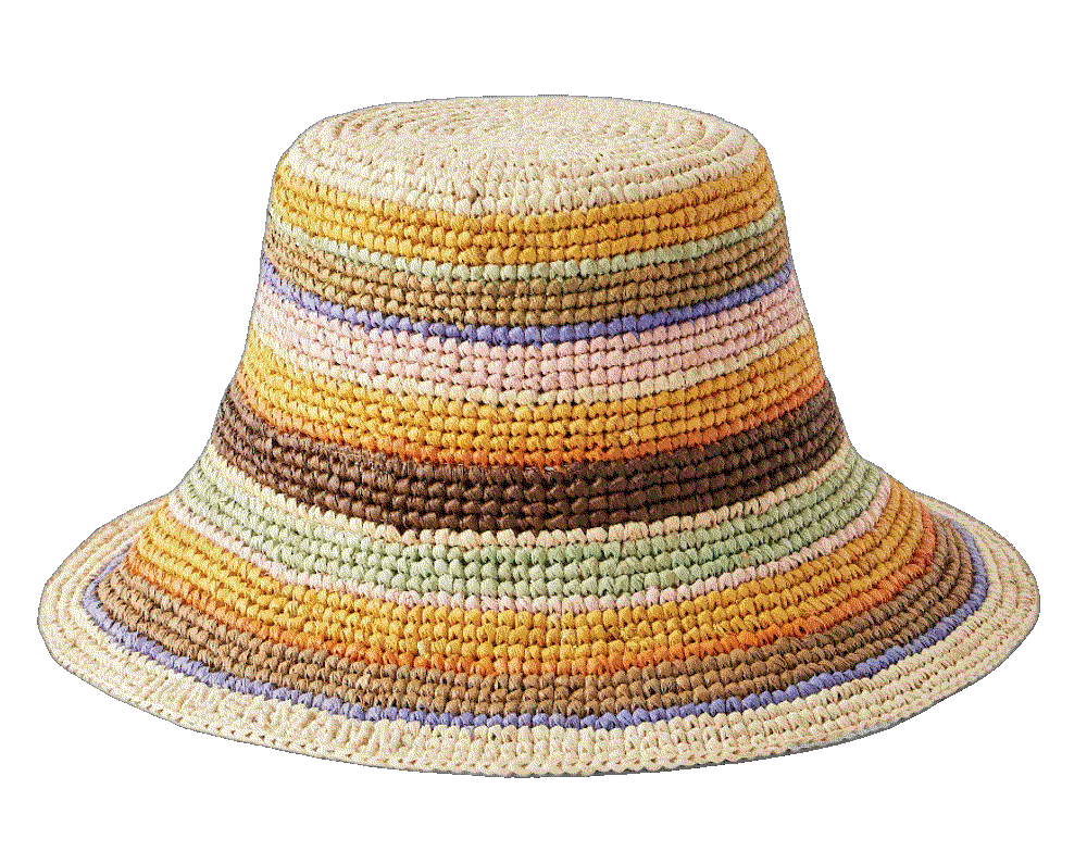 Striped raffia bucket hat Zimmermann
