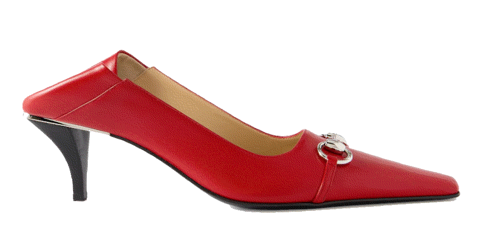 Vittoria collapsible heel horsebit embellished leather pumps Gucci