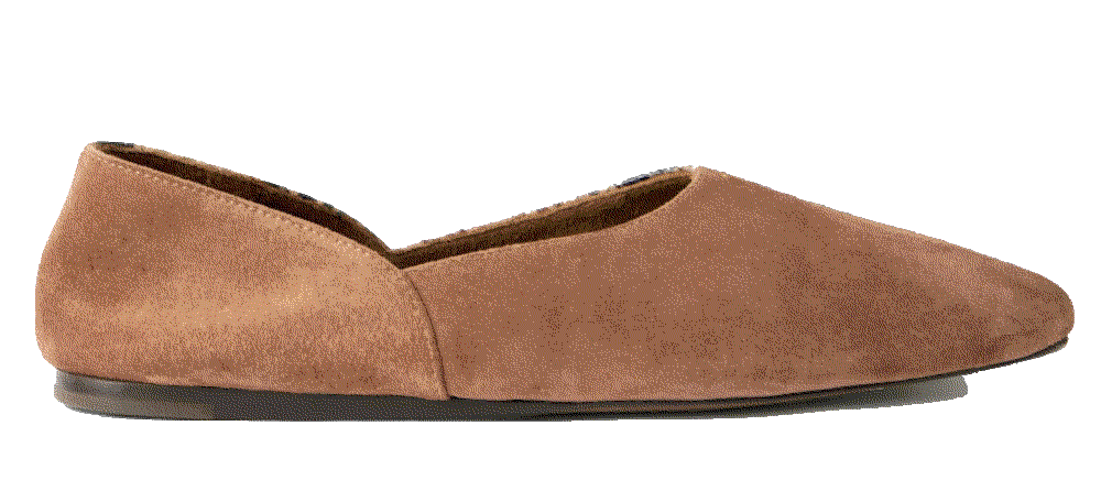 Jane suede and snake effect leather moccasins Khaite