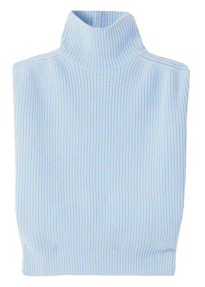 Ribbed cashmere turtleneck vest Sasuphi