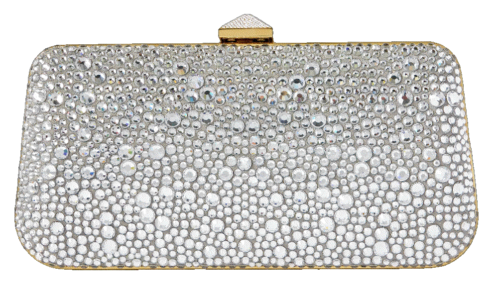 Carry secrets crystal embellished satin clutch Valentino-garavani