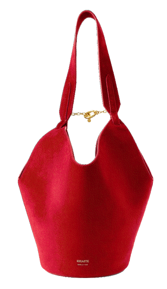 Lotus mini suede tote Khaite