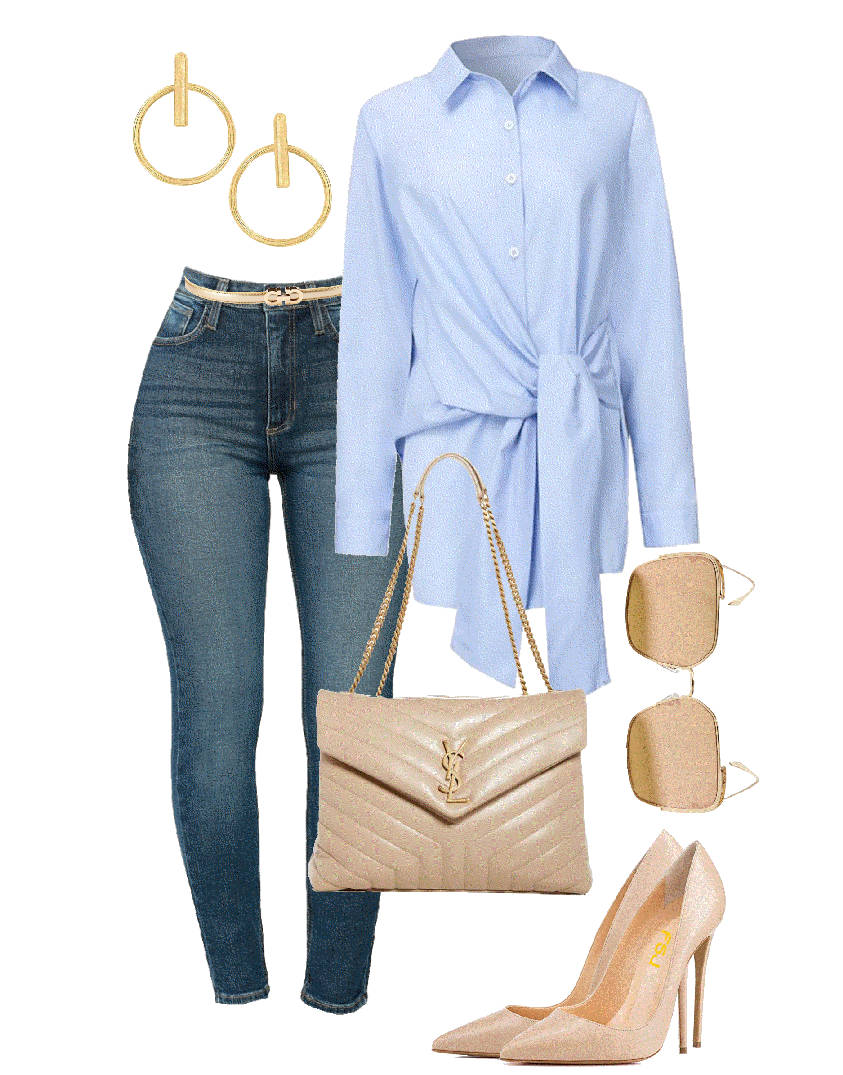 black belted long shirt