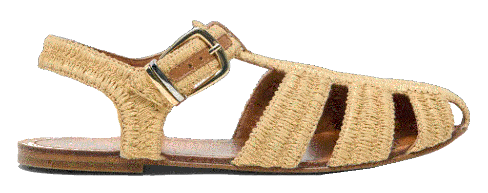 Flat strap sandals Natural Maje