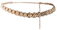Asos Hammered circle chain belt in gold tone