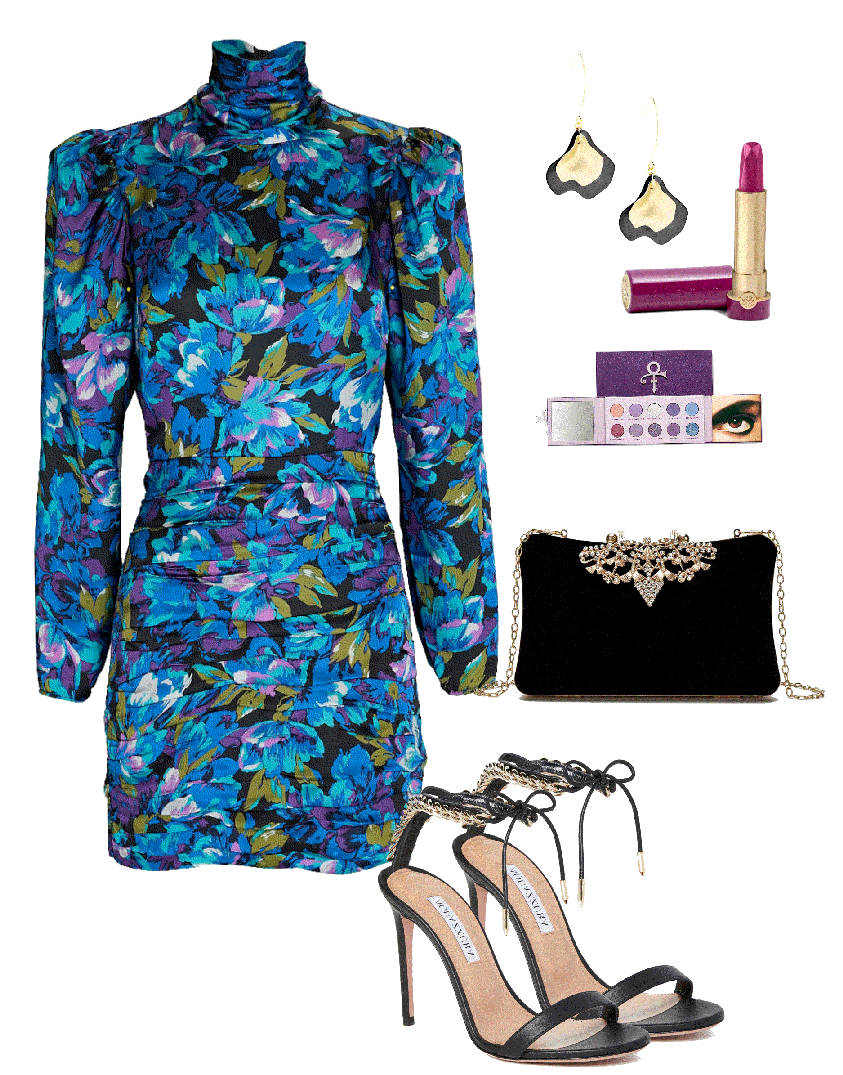 floral mini dress evening outfit