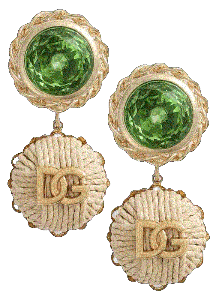 Dolce gabbana logo plaque earrings Dolce Gabbana 
