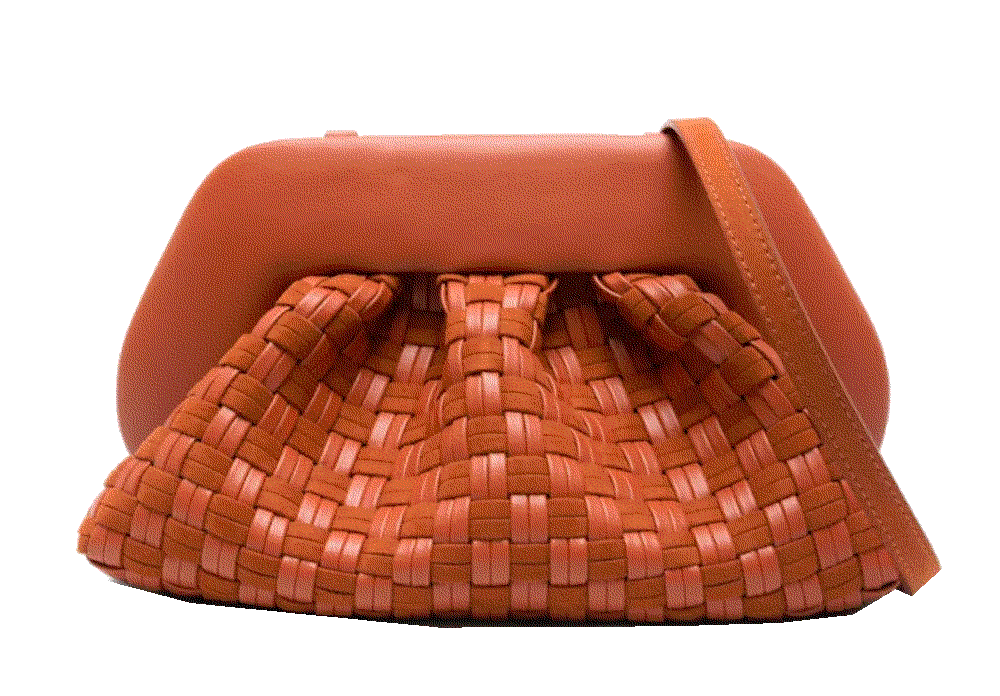 Tia woven clutch bag Themoire