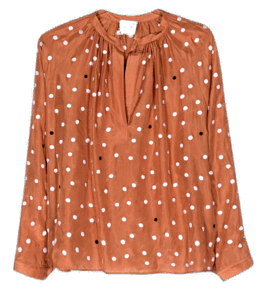 Alysi polka dot silk blouse Alysi