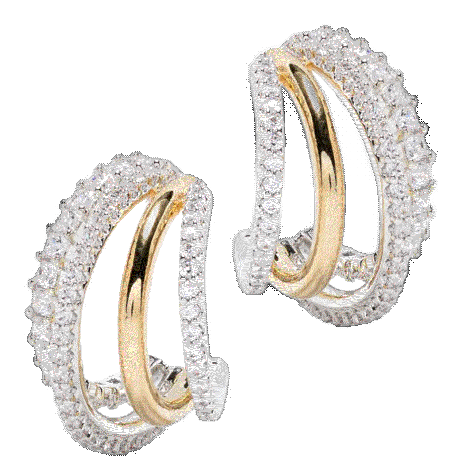 Swarovski hyperbola hoop earrings item Swarovski