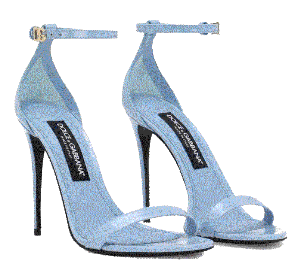 Dolce gabbana 105mm polished leather sandals Dolce Gabbana