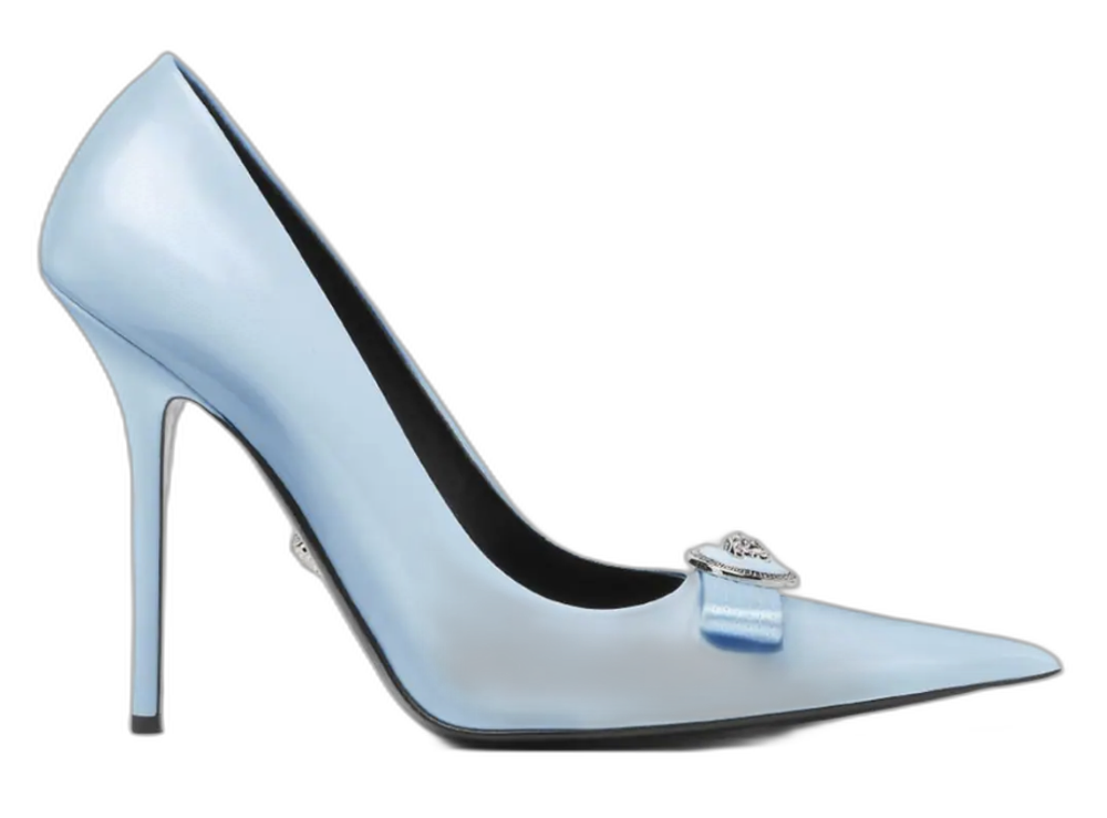 Versace gianni ribbon leather pumps Versace
