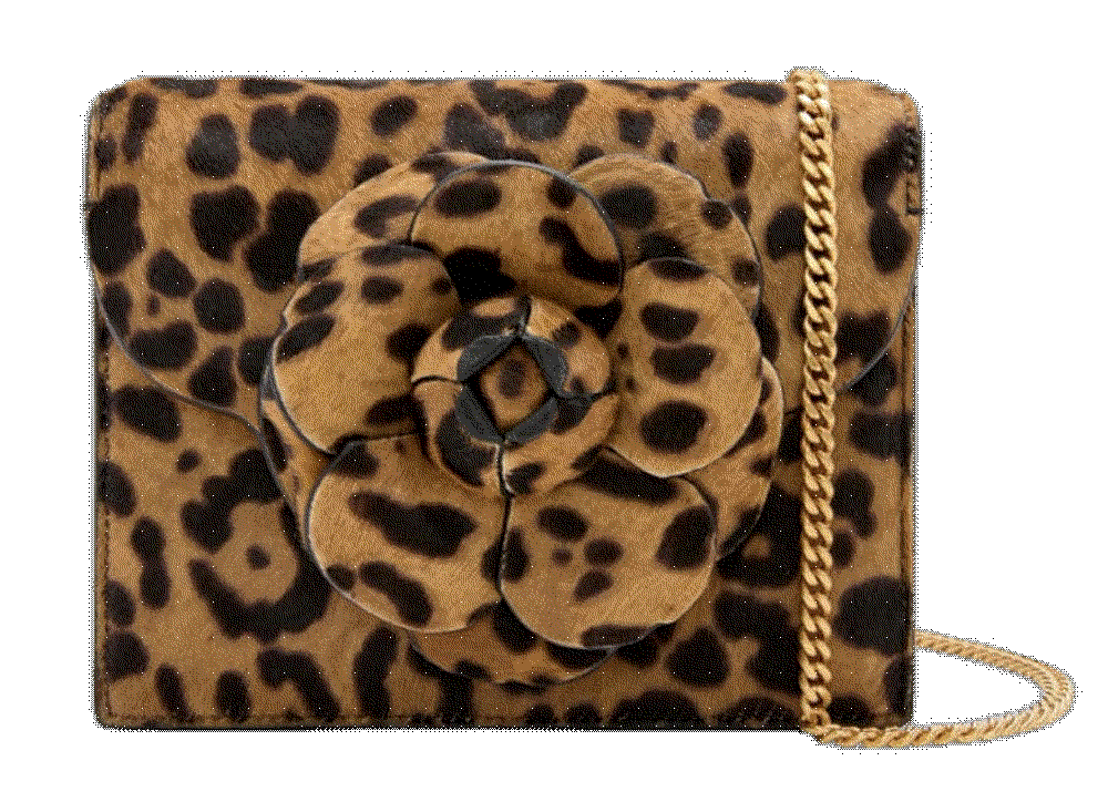 Oscar de la renta floral applique shoulder bag Oscar De La Renta